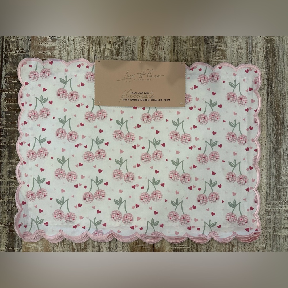 Disco Cherry placemats